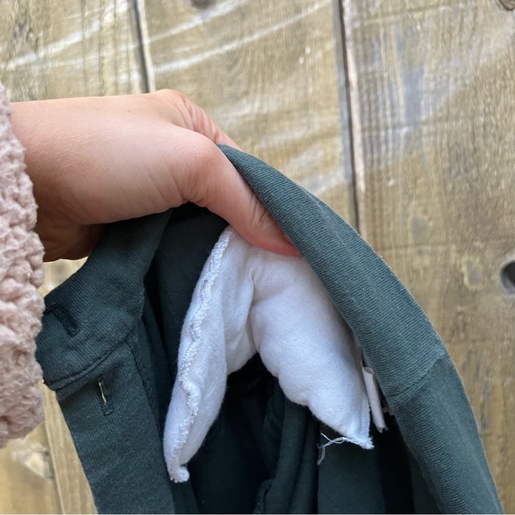 Vintage Dusty Teal Cotton Long-sleeve Shirt Dress 🌿 - Picture 8 of 10